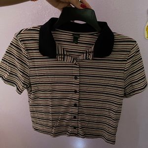 Target stripped slightly cropped in size S worn one time !